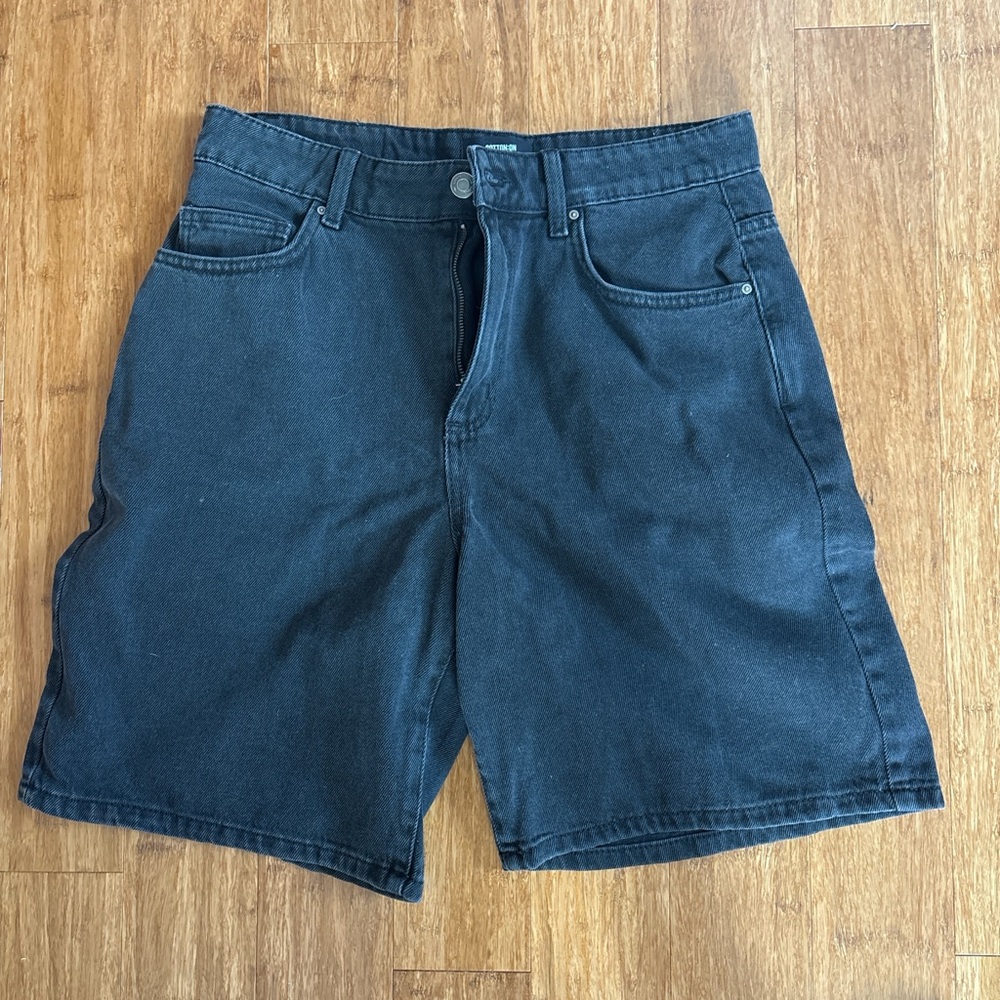 Cotton On Black Denim Jean Shorts
